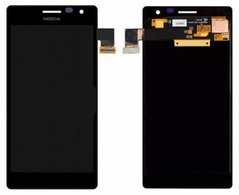 Дисплей (екран) Nokia 730 Lumia Dual Sim, RM-1040, RM-735, RM-1038, RM-1039 з тачскріном, чорний