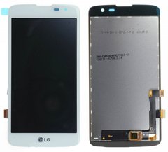 Дисплей (екран) LG X210 K7, X210DS з тачскріном в зборі, білий