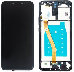 Дисплей (экран) Huawei Mate 20 Lite (SNE-LX1) с тачскрином и рамкой в сборе, черный