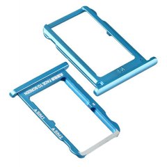 Лоток для Xiaomi Mi 6X (Mi6X), Mi A2 (MiA2) держатель (слот) для двух SIM-карт, синий