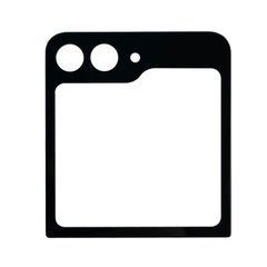 Стекло экрана Samsung F731 Galaxy Flip 5 для переклейки в модуле с ОСА-пленкой (внешнее) Оригинал