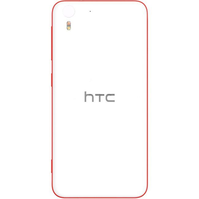 Задняя крышка HTC M910X Desire Eye, M910n Desire Eye, бело-красная