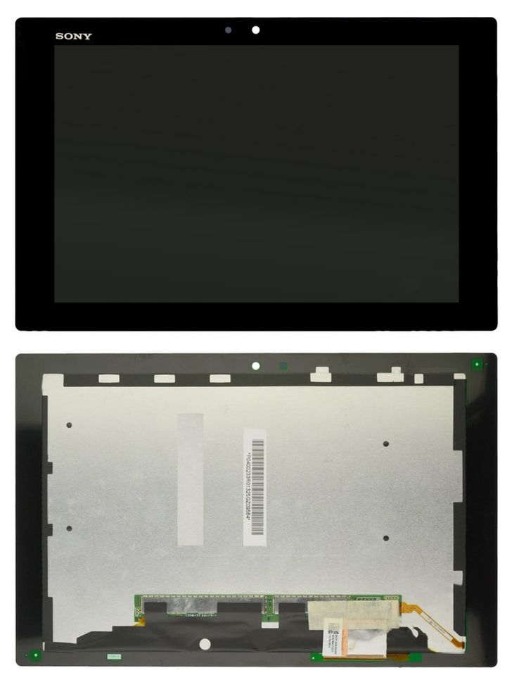 Дисплей (екран) 10.1 "Xperia Tablet Z, Tablet Z1 (SGP311, SGP312, SGP321, SGP351) з тачскріном в зборі, чорний