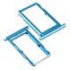 Лоток для Xiaomi Mi 6X (Mi6X), Mi A2 (MiA2) держатель (слот) для двох SIM-карт, синій