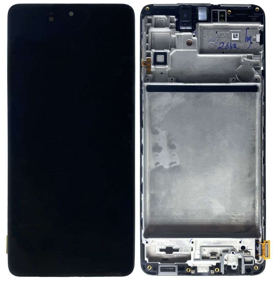 Дисплей Samsung M515F Galaxy M51 Super AMOLED з тачскріном і рамкою ORIG, чорний