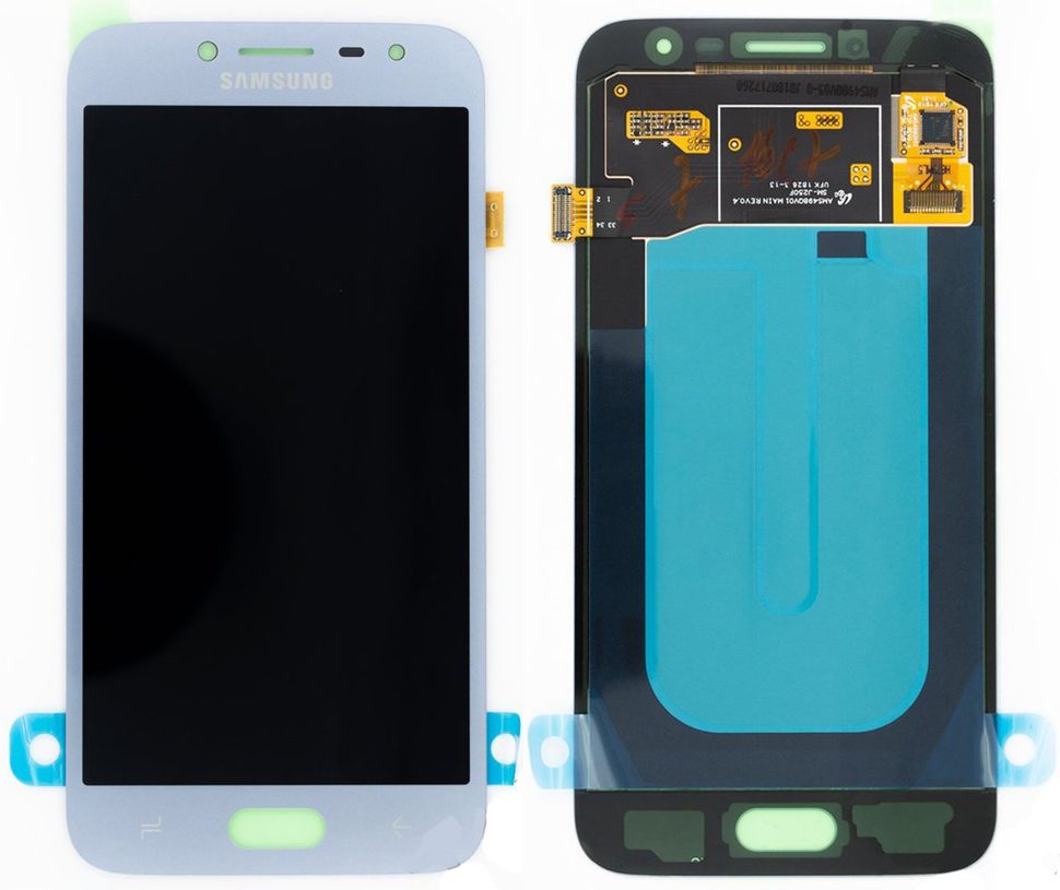 Дисплей (экран) Samsung J250F Galaxy J2 (2018), J250DS, J250FZ AMOLED с тачскрином в сборе ORIG, голубой