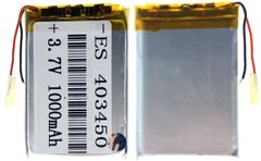 Универсальная аккумуляторная батарея (АКБ) 2pin, 5.0 X 34 X 50 мм (503450), 800 mAh