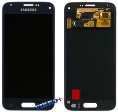 Дисплей (екран) Samsung G800F Galaxy S5 mini, G800A, G800HQ AMOLED з тачскріном в зборі ORIG, чорний