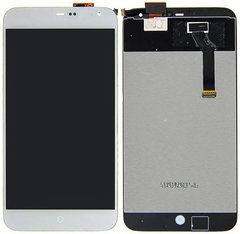 Дисплей (экран) Meizu MX3 (M351) с тачскрином в сборе, белый