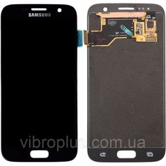 Дисплей (экран) Samsung G930F, G930FD, G930W8 Galaxy S7 OLED с тачскрином в сборе, черный