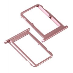 Лоток для Xiaomi Mi 6X (Mi6X), Mi A2 (MiA2) держатель (слот) для двух SIM-карт, розовый
