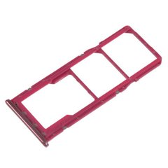 Лоток для Samsung A750, A750F Galaxy A7 (2018) Dual SIM держатель для двох SIM-карт і карти пам'яті, рожевий