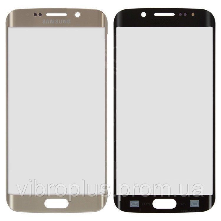 Стекло экрана (Glass) Samsung G925F Galaxy S6 Edge, золотистый