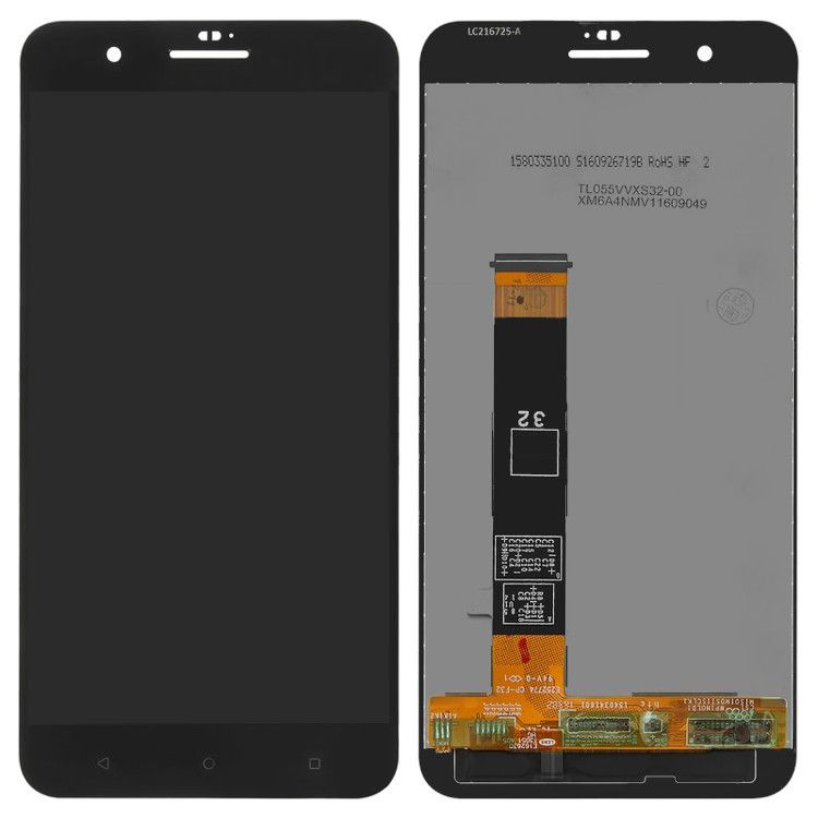 Дисплей (экран) HTC One X10 с тачскрином в сборе, черный