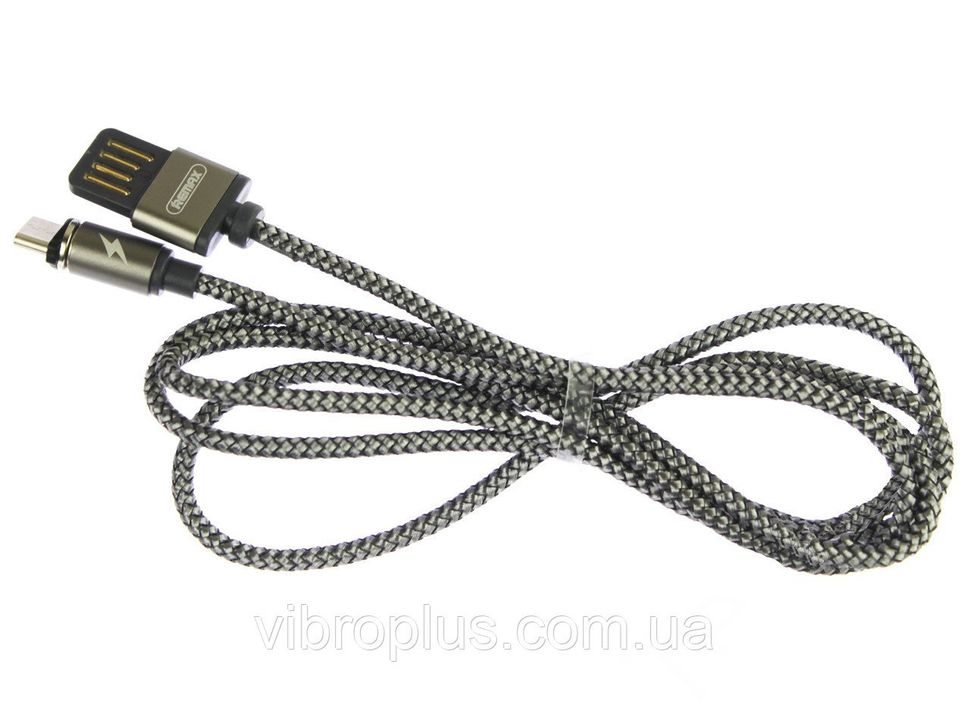 USB-кабель Remax RC-095a Magnetic Micro USB + Type C, чорний
