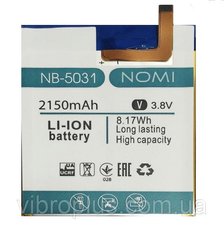 Аккумуляторная батарея (АКБ) Nomi NB-5031 для NB5031, I5031 EVO X1, 2150 mAh