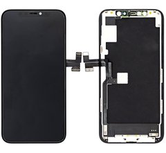 Дисплей (екран) Apple iPhone 11 Pro з тачскріном і рамкою в зборі (Original China Refurbished), чорний