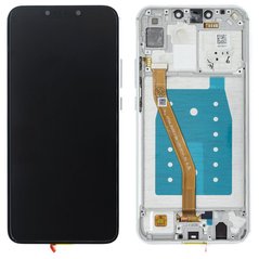 Дисплей (екран) Huawei P Smart Plus (INE-LX1), Nova 3, Nova 3i з тачскріном і рамкою, білий