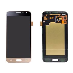 Дисплей (экран) Samsung J320H, J320F, J320FN Galaxy J3 (2016) TFT с тачскрином в сборе, золотистый