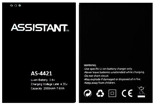 Акумуляторна батарея (АКБ) Assistant AP-4411, AS-4411 для 4421, 2000. mAh