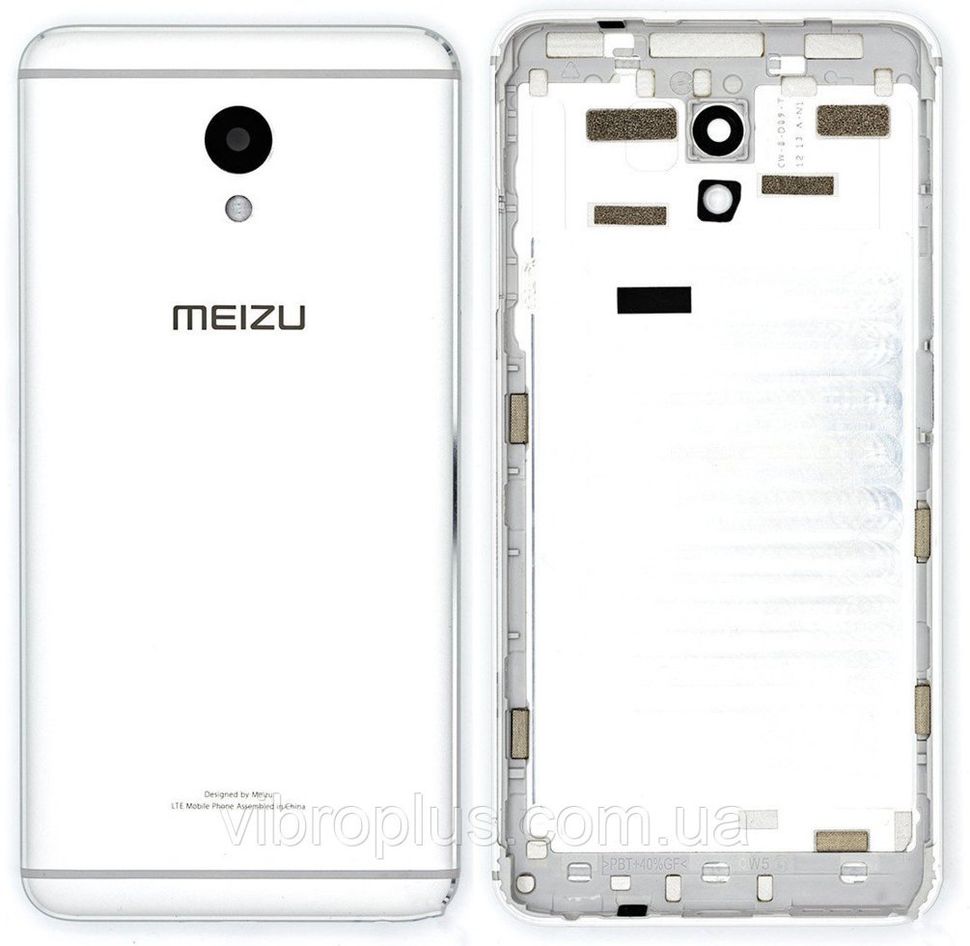 Задняя крышка Meizu M5s, серебристая