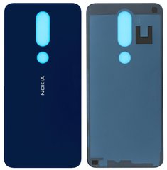 Задняя крышка Nokia 6.1 Plus (2018) TA-1116, TA-1103, TA-1083, X6 (2018) TA-1099, синяя