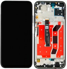 Дисплей Huawei P40 Lite 4G, Nova 6 SE, Nova 7i JNY-L21A, JNY-L01A с тачскрином и рамкой, черный