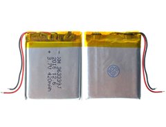 Универсальная аккумуляторная батарея (АКБ) 2pin, 3.6 X 33 X 39 мм (363339, 393336), 420 mAh