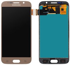 Дисплей Samsung G920F Galaxy S6 TFT с тачскрином, золотистый