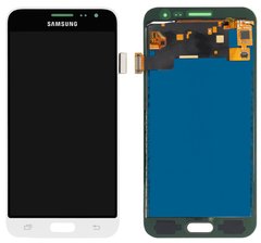 Дисплей (екран) Samsung J320H, J320F, J320FN Galaxy J3 (2016) TFT з тачскріном в зборі, білий