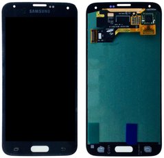 Дисплей (экран) Samsung G900F Galaxy S5, G900H, G900I, G900M, G900A AMOLED с тачскрином в сборе ORIG, черный
