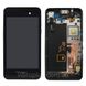 Дисплей (экран) BlackBerry Z10 4G с тачскрином и рамкой в сборе ORIG, черный