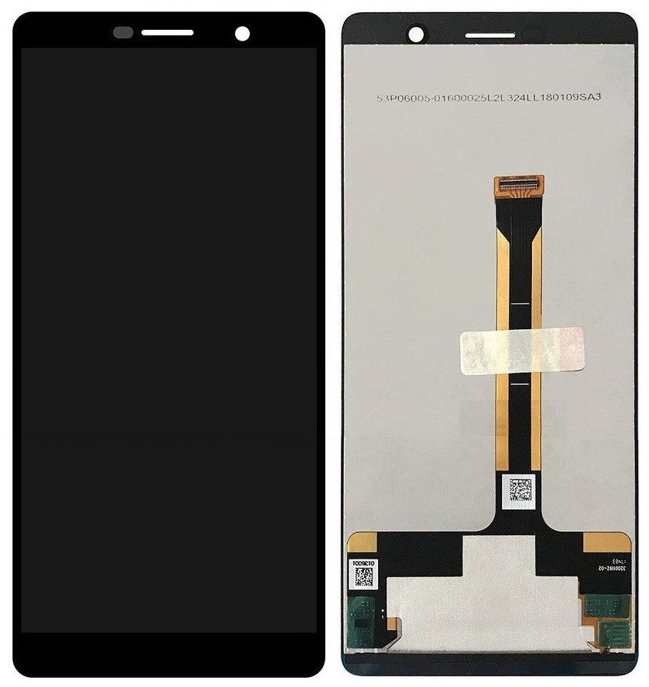 Дисплей (екран) Nokia 7 Plus Dual Sim (TA-1046, TA-1055, TA-1062) з тачскріном в зборі, чорний