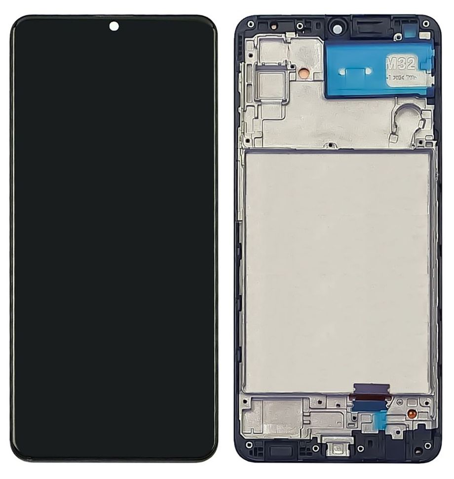 Дисплей Samsung M325 Galaxy M32 TFT с тачскрином и рамкой, черный