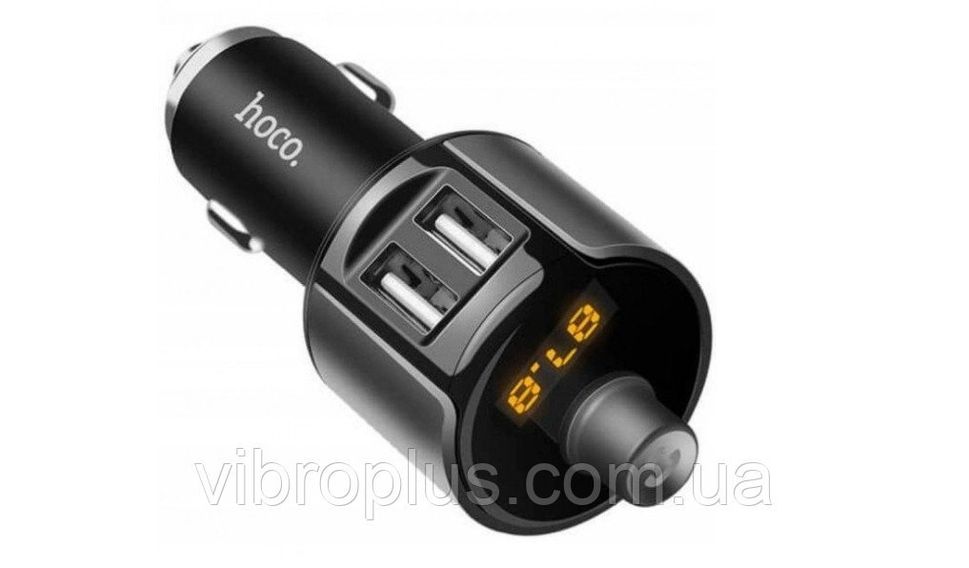 Автомобильное зарядное устройство Hoco E19 Smart Vehicle, Bluetooth FM модулятор, чёрно-серый