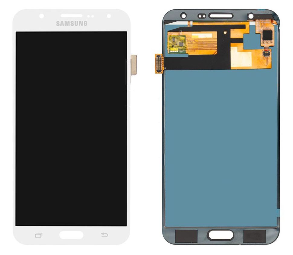 Дисплей (экран) Samsung J700H, J700F, J700M, J700T, J700P, J700DS Galaxy J7 (2015) PLS TFT с тачскрином в сборе, белый