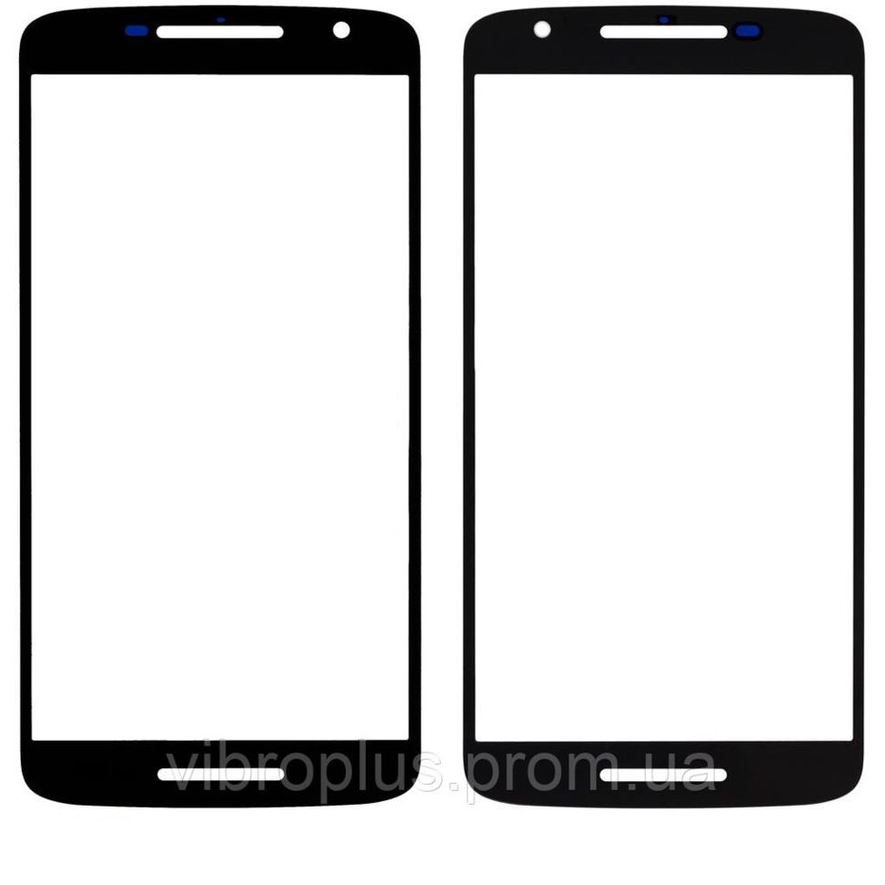 Скло екрану (Glass) Motorola Moto X Play XT1540, чорний