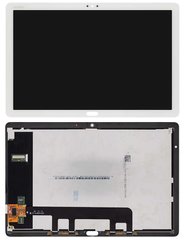 Дисплей (экран) 10.1” Huawei MediaPad M5 Lite 10 LTE/Wi-Fi BAH2-L09, BAH2-W09, BAH2-W19 с тачскрином в сборе, белый
