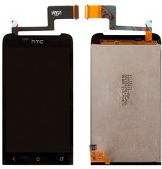 Дисплей (екран) HTC G24 T320e One V (з 3-ма сенсорними кнопками) з тачскріном в зборі, чорний