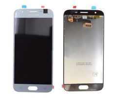 Дисплей (экран) Samsung J330H, J330F, J330DS, J330G Galaxy J3 (2017) TFT с тачскрином в сборе, синий