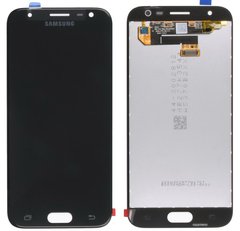 Дисплей (экран) Samsung J330F, J330G/DS Galaxy J3 (2017) TFT с тачскрином в сборе, черный