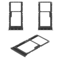 Лоток для Xiaomi Mi A3 (MiA3) держатель (слот) для SIM-карти і карти пам'яті, чорний