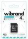 Карта пам'яті microSD Wibrand 4Gb class 4 + SD-адаптер 1
