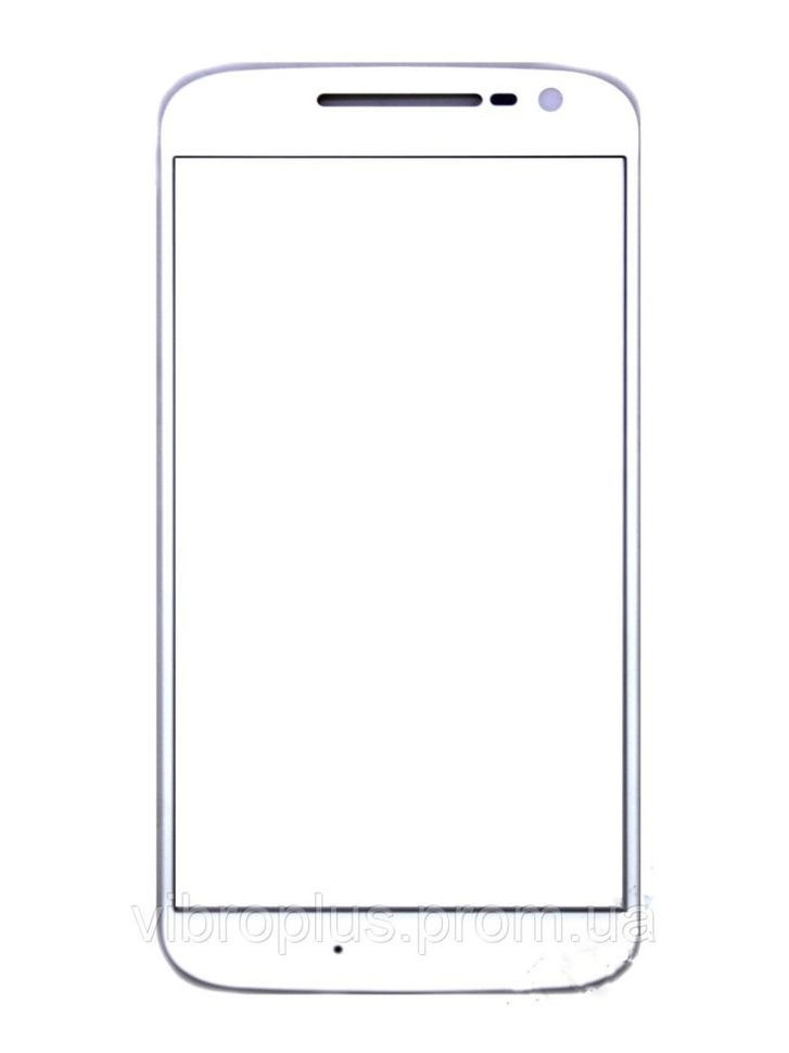 Скло екрану (Glass) Motorola XT1622, XT1625 MOTO G4, білий