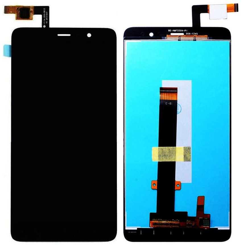 Дисплей (экран) Xiaomi Redmi Note 3 (147 x 73 mm), Redmi Note 3 Pro с тачскрином в сборе, черный