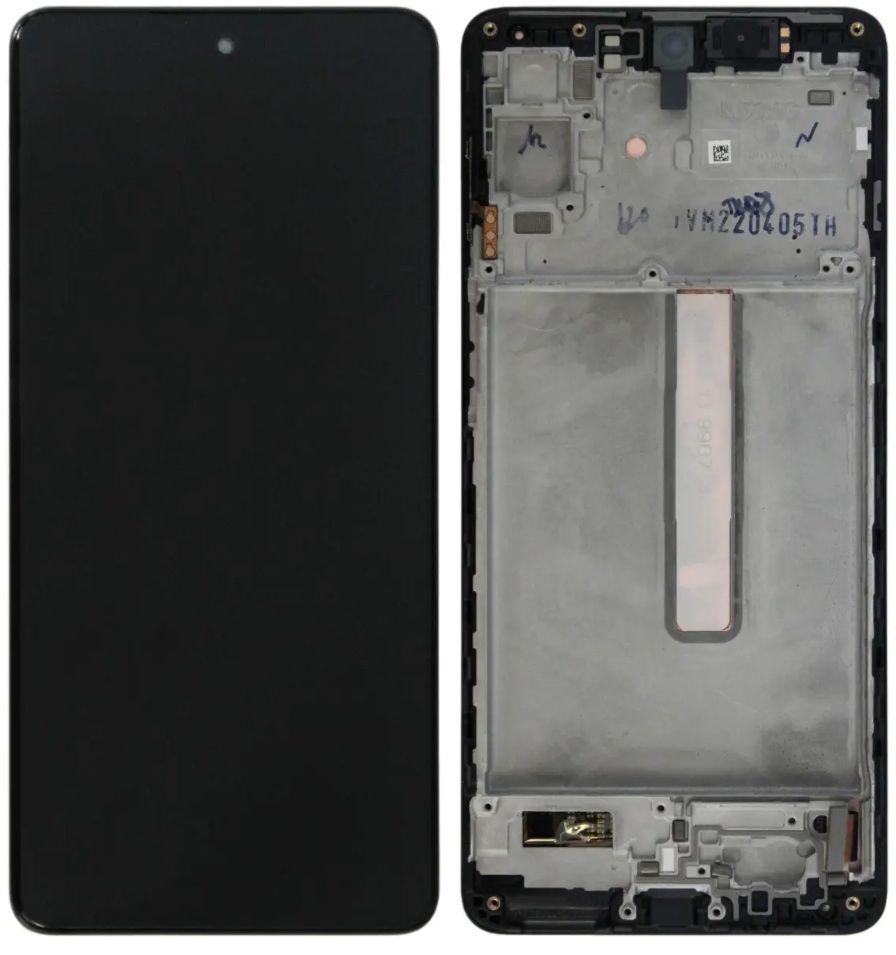 Дисплей Samsung M536B Galaxy M53 5G AMOLED с тачскрином и рамкой ORIG, черный