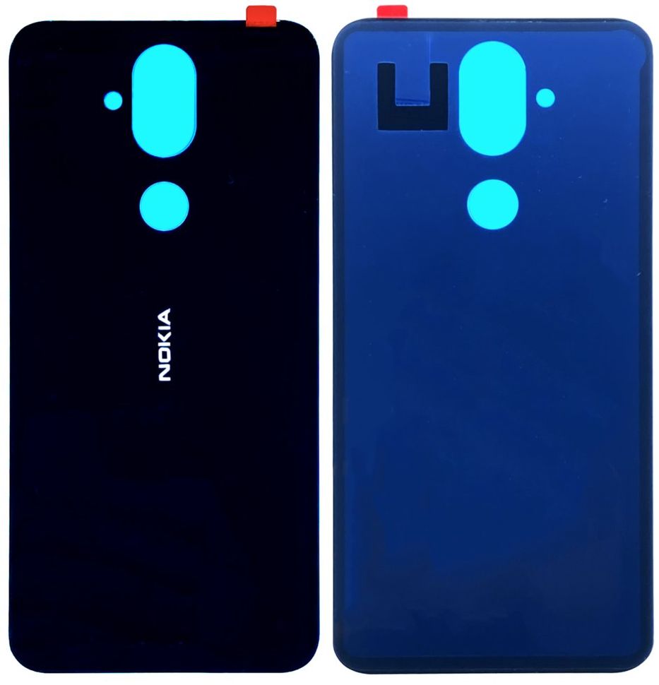 Задняя крышка Nokia 8.1 Dual Sim (TA-1119, TA-1099, TA-1113, TA-1115, TA-1131, TA-1121, TA-1128), черная