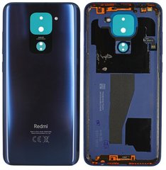 Задняя крышка Xiaomi Redmi Note 9, cеро-синяя