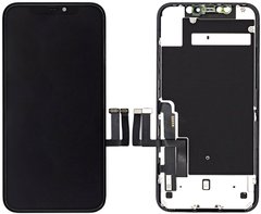 Дисплей (экран) Apple iPhone 11 с тачскрином и рамкой в сборе (On-Cell), черный
