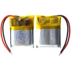 Универсальная аккумуляторная батарея (АКБ) 2pin, 5.0 X 14 X 19 мм (501419, 191450), 180 mAh